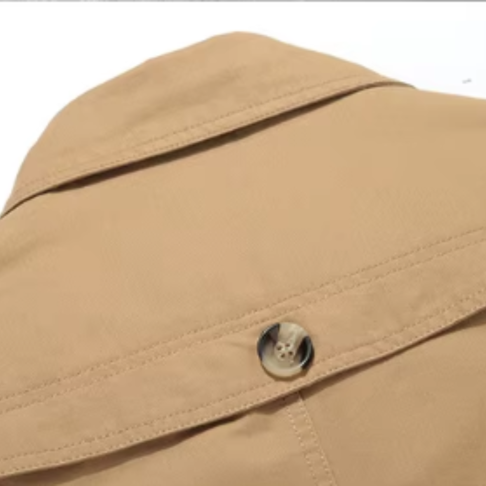 Elegante gewatteerde trenchcoat