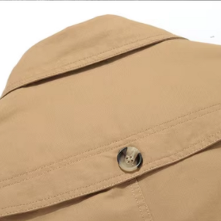 Elegante gewatteerde trenchcoat